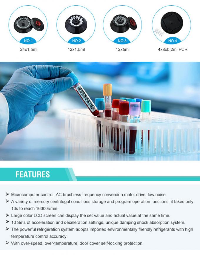 TGL-16 16000rpm 90ml Microcentrifuge machine,υψηλής ταχύτητας ψυγείο με ελεγχόμενη θερμοκρασία 1