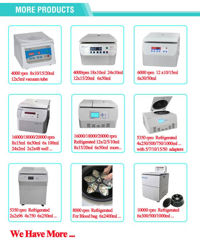 TDZ5-WS Κεντρική φυγοκεντρική με κυλινδρικό ρότορα με βεράντα 100 ml και φιάλες φυγοκεντρικής 250 ml 7