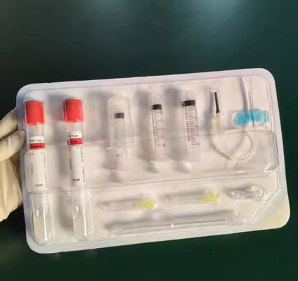 10 ML και 15 ML σωλήνες PRP για φυγοκέντρωση Κιτ πλούσιου σε αιμοπετάλια πλάσματος με ACD Gel και UPS αποστολή για την αναζωογόνηση του δέρματος