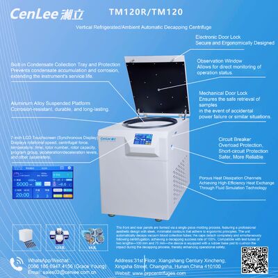 Καλή τιμή. TMF120R Αιμοσωλήνες Κεντρίφουγα με αυτόματη αποκόλληση 3370xg για 120 x 5/7 ml σωλήνες σε απευθείας σύνδεση